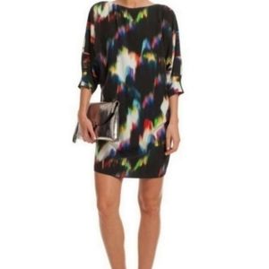 Trina Turk Naideen Rainbow Multicolored Silk Dress, Size M
